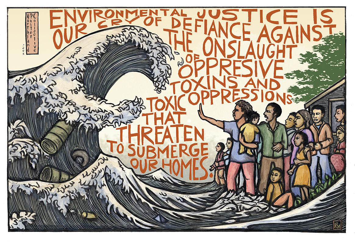 A community blocks a wave