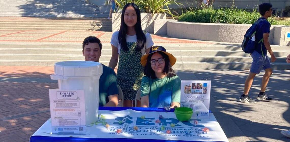 Waste Diversion Team E-Waste Drive Tabling