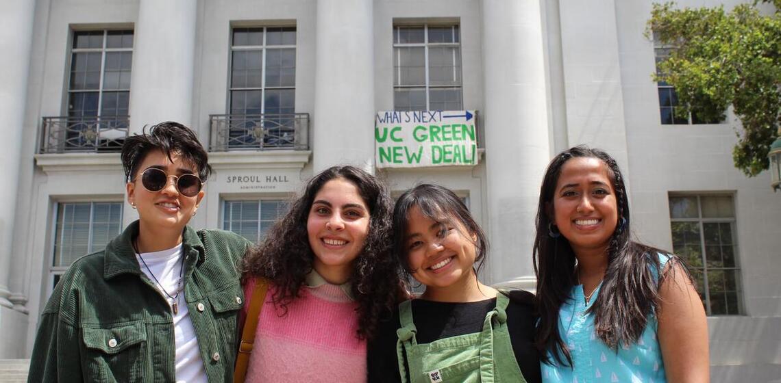 SERC Members in front of Sproul Plaza