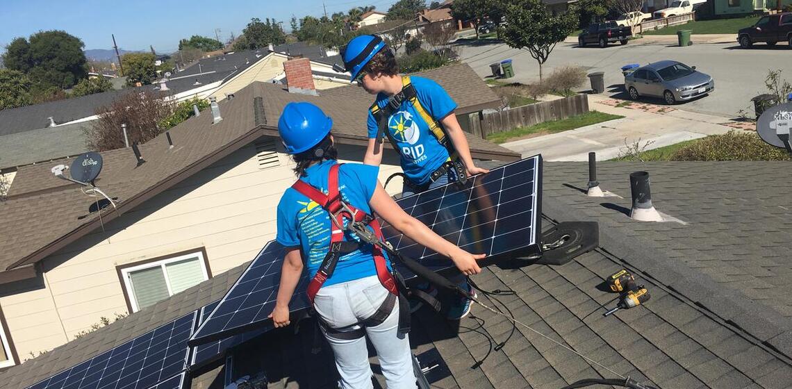 solar panel installation